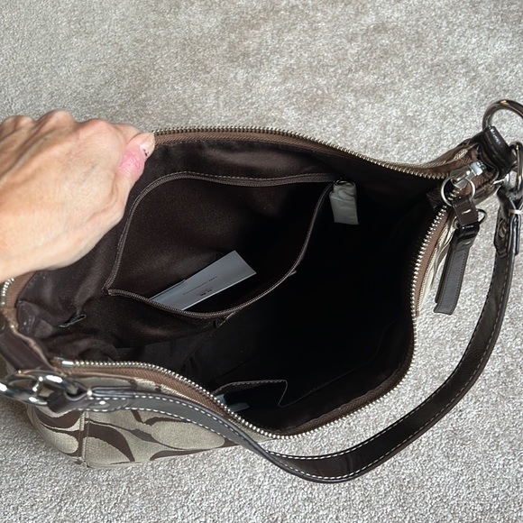 Coach Brown/Tan Logo Purse(never-used) - Picture 5 of 5